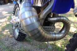 Set exhaust chamber stainless silencer w carbon cap, Yamaha YZ250 2005 - 15-2375