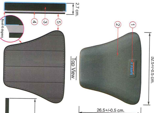 Seat pad, curved-79