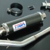 Exhaustset stainless steel carbon silencer round, Honda CBR125-0