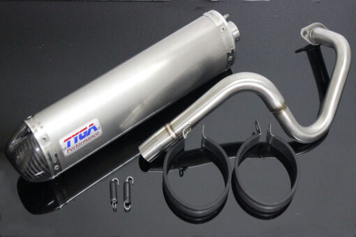 Exhaustset stainless steel, oval stainless steel silencer w carbon cap, Honda PCX150-1025