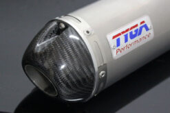 Exhaustset stainless steel, oval stainless steel silencer w carbon cap, Honda PCX150-1024