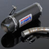 Exhaust set slip on, oval carbon silencer with cap, Honda MSX125 GROM-0