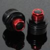 Front Fork Preload Adjusters black/red (Pair), Honda MSX125 GROM-0