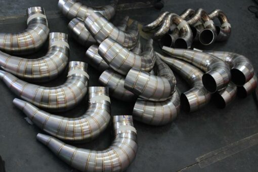 Set exhaust chamber stainless silencer w carbon cap, Yamaha YZ250 2005 - 15-2373