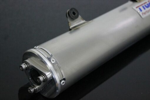 Set exhaust chamber stainless silencer w carbon cap, Yamaha YZ250 2005 - 15-2372