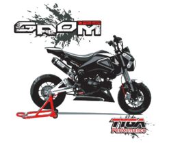 TYGA T-shirt Honda Grom white, Sizes: S to XXL-2533