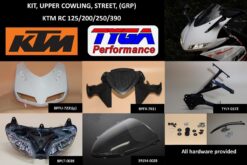 Kit upper cowling grp street, KTM RC125/200/390 -4527