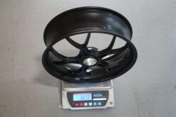 Forged Aluminium Racing wheel set, 5 spoke, PVM, Front 3.50 x 17, Rear 5.5 x 17, White-5899