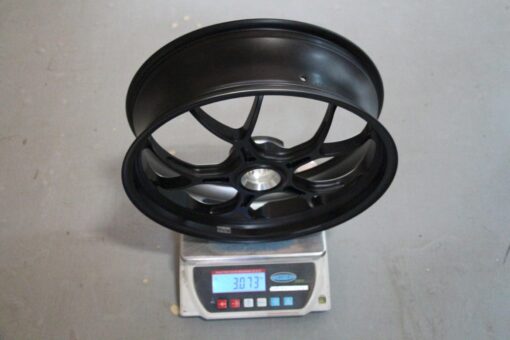 Forged Aluminium Racing wheel set, 5 spoke, PVM, Front 3.50 x 17, Rear 5.5 x 17, White-5899