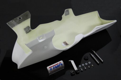 Belly Pan Race/street (GRP painted white), WSS300 TYGA version, KTM RC390-7073