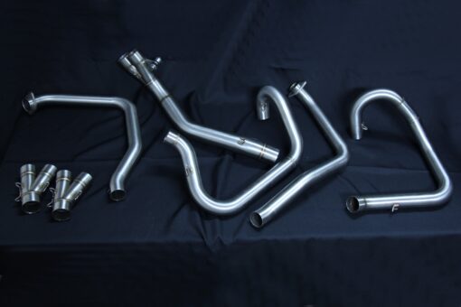 Set, pipe full race system round carbon silencer LH exit, VFR750F gen 4, 94-97-7560