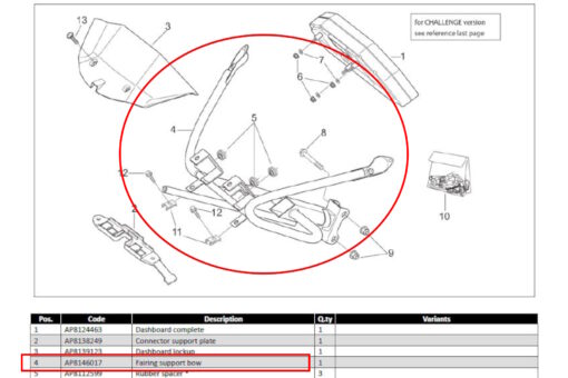 Meterstay stock type, Aprilia RS250 MK2 - Image 4