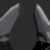 Carbon heel guard set, OEM replacement Kawasaki ZX4R(R)