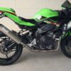 Set pipe, Stainless, full race system, round stainless/carbon end cap silencer , Ninja ZX-4R (R)