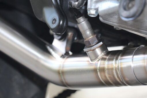 Set pipe, Stainless, full race system, round stainless/carbon end cap silencer , Ninja ZX-4R (R) - Image 5