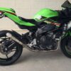 Set pipe, Stainless, full race system, mesh slip on/ slash cut , Ninja ZX-4R (R)