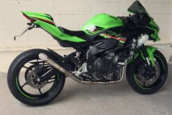 Set pipe, Stainless, full race system, mesh slip on/ slash cut , Ninja ZX-4R (R)