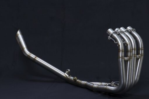Set pipe, Stainless, full race system, mesh slip on/ slash cut , Ninja ZX-4R (R) - Image 4