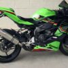 Set silencer, stainless/carbon end cap, slip on coversion, sleece 4inch x 400mm, ninja ZX-4R (R)