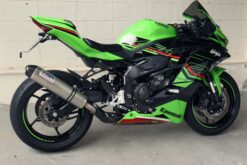 Set silencer, stainless/carbon end cap, slip on coversion, sleece 4inch x 400mm, ninja ZX-4R (R)