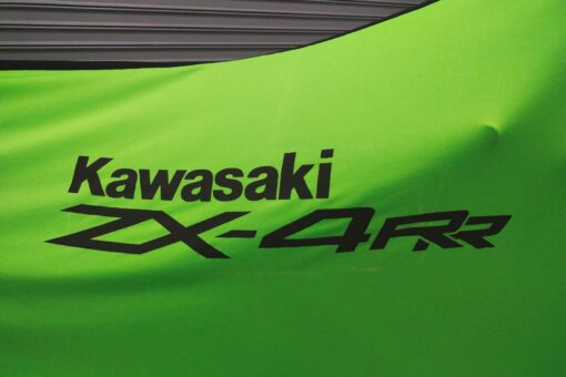 TYGA bike dust cover LIME Green/Black  "Ninja" , Kawasaki ZX-4RR - Image 2