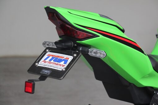 Pillion seat cover, lime green/777, Ninja ZX-4RR - Image 4