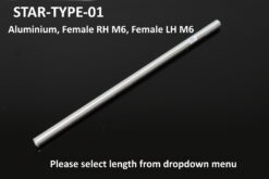 Tyga Step Kit Replacement Link Rod aluminium Female RH M6, Female LH M6