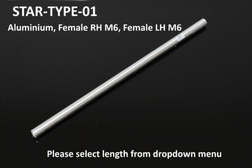 Tyga Step Kit Replacement Link Rod aluminium Female RH M6, Female LH M6