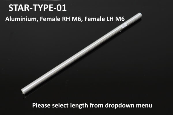Tyga Step Kit Replacement Link Rod aluminium Female RH M6, Female LH M6