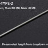 Tyga Step Kit Replacement Link Rod stainless Male RH M*, Male LH M8