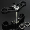 Triple clamp set, CNC black, CBR1000RR forks to VFR400 NC30