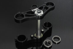 Triple clamp set, CNC black, CBR1000RR forks to VFR400 NC30