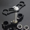 Triple clamp set, CNC black, CBR1000RR forks to fir NSR250 MC28