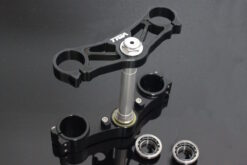 Triple clamp set, CNC black, CBR1000RR forks to fir NSR250 MC28