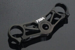 Alternative view of Triple clamp set, CNC black, CBR1000RR forks to fir NSR250 MC28