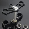 Triple clamp set, CNC black, CBR1000RR forks to fir NSR250 MC21