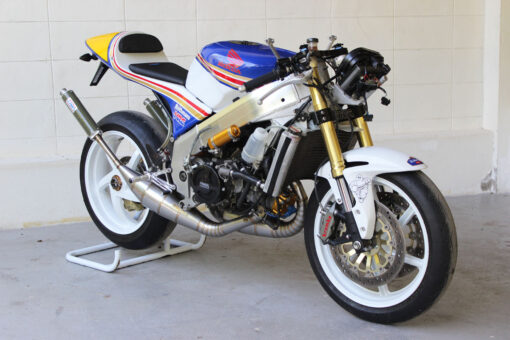 Triple clamp set, CNC black, CBR1000RR forks to fir NSR250 MC21 - Image 10
