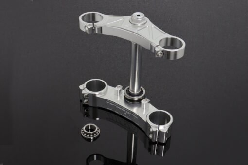 Triple clamp set 3D silver, CBR1000RR to fit NSR250 MC21/MC28