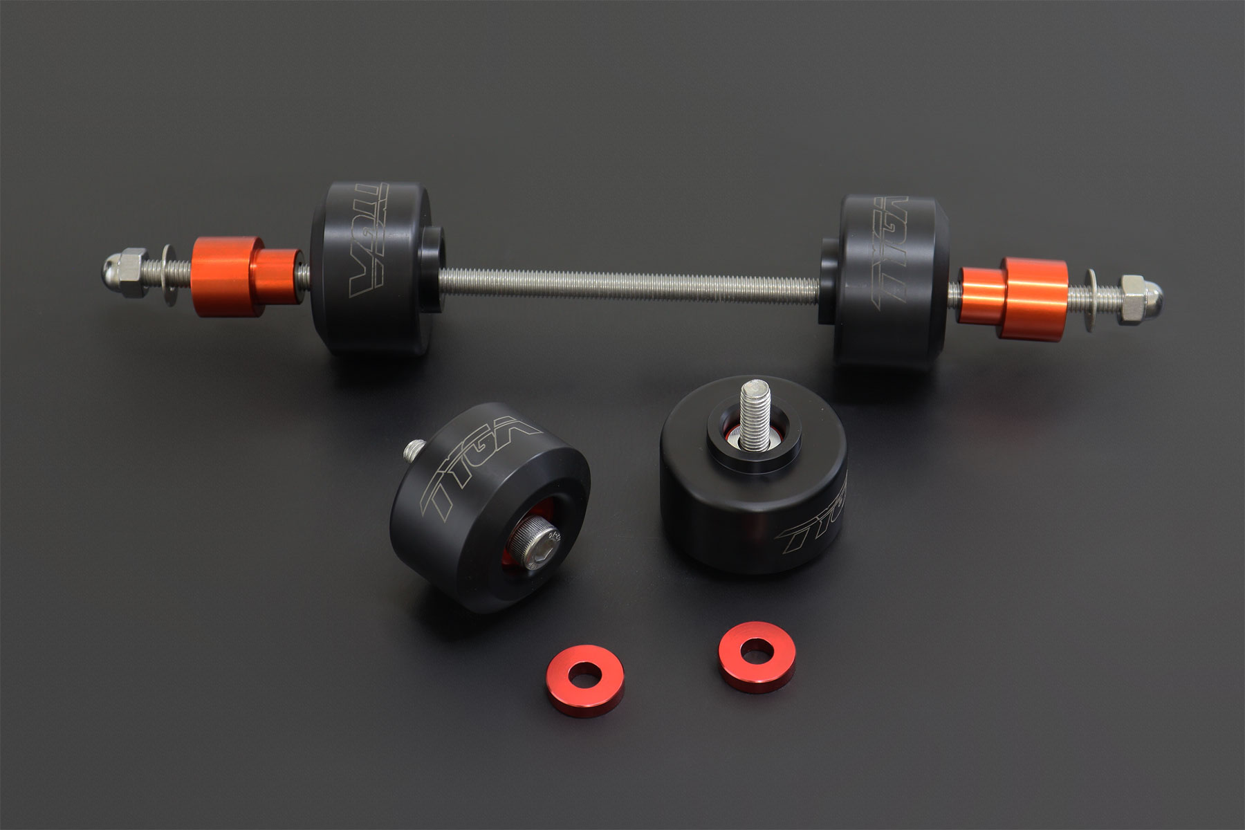 Axle slider kit, KTM RC125/200/390