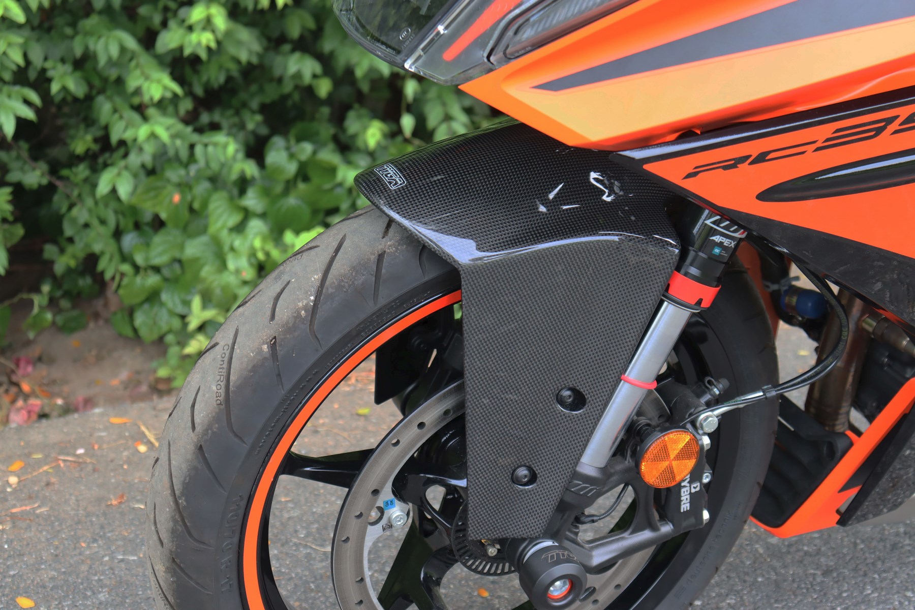 Carbon Front fender, KTM RC125/RC200/RC390 2022 - - Image 4