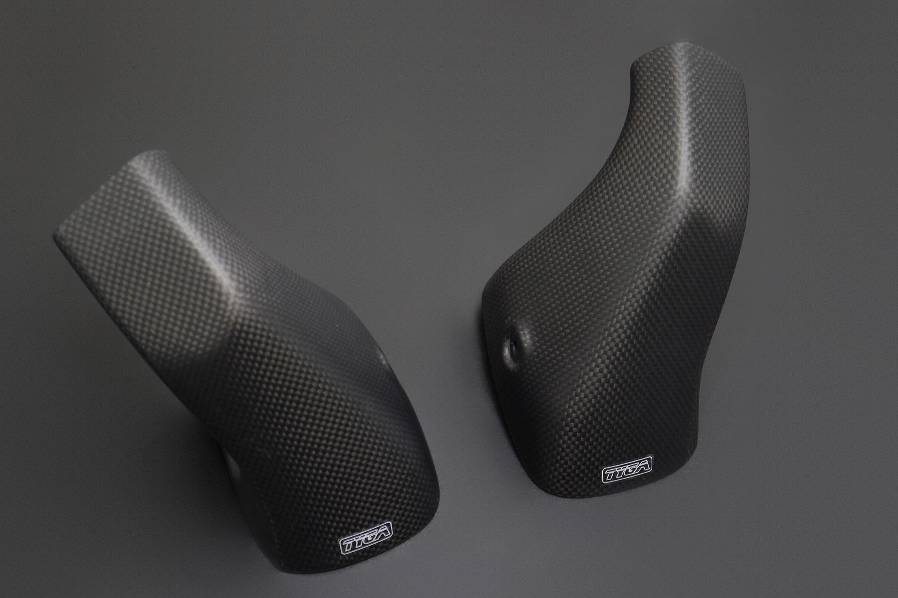 Carbon air ducts pair (satin), Honda RVF750 RC45 - Image 3