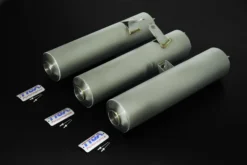 Silencer stainless set, Bolt on replacement, Honda NS400R