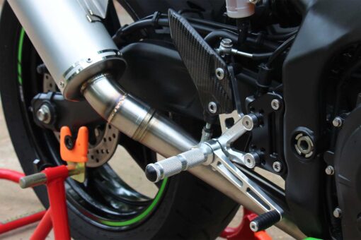 Racing stepkit adjustable Normal shift Silver , Ninja ZX-4R (R