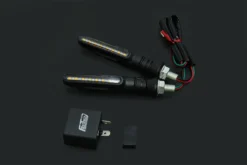 Slim Style LED turn signal lamp Pair, Rear, 90 Degree Pin Fitment Relay
