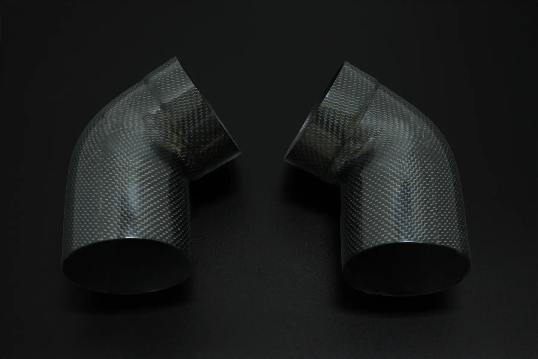 Carbon airduct "pair" "gloss" tank race, Honda RVF750 RC45