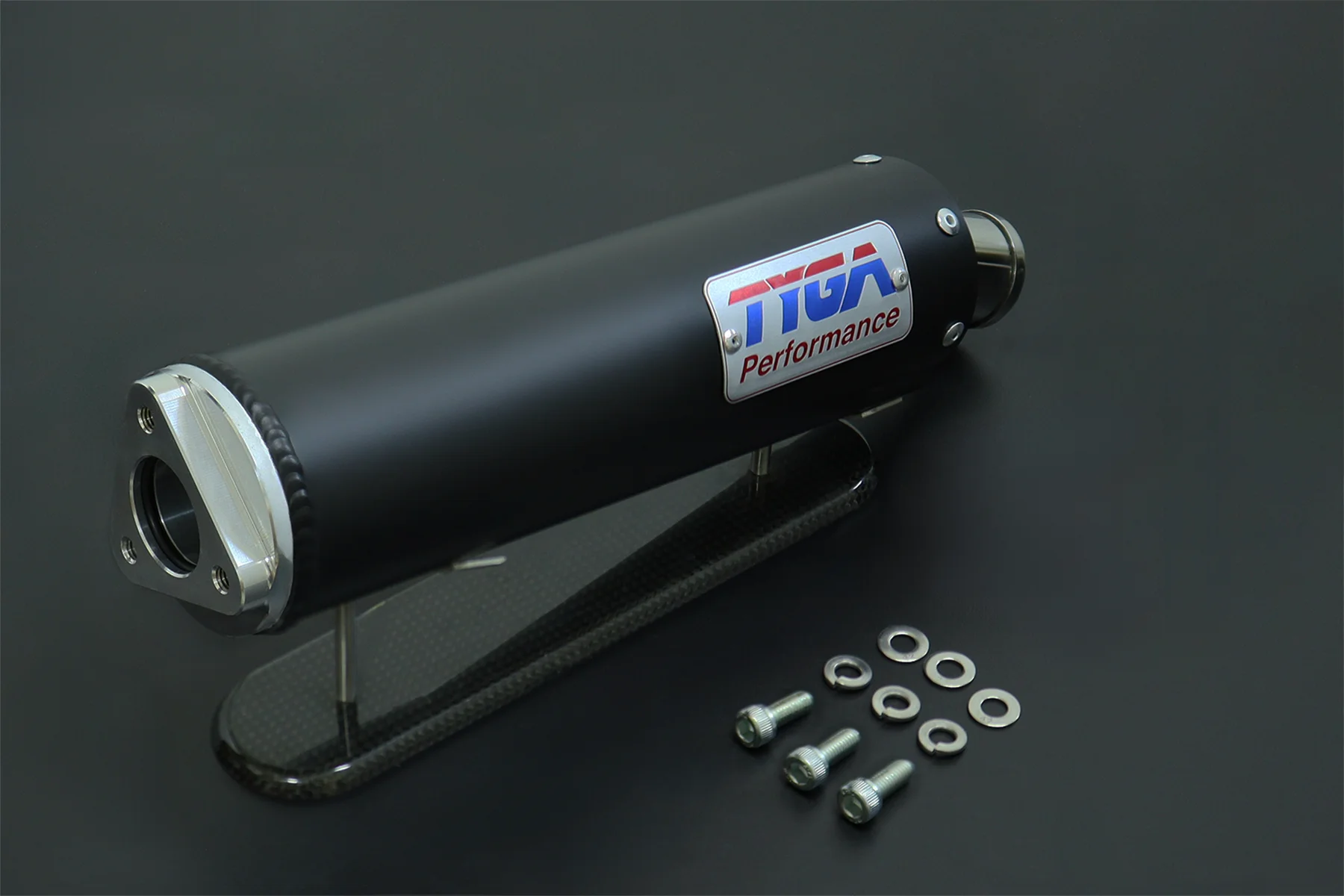 Silencer aluminium Premium Shorty "BLACK" 2 stroke stainless endcap - Image 4