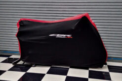 Alternative view of TYGA bike dust cover Black/red  "CBR250RR"